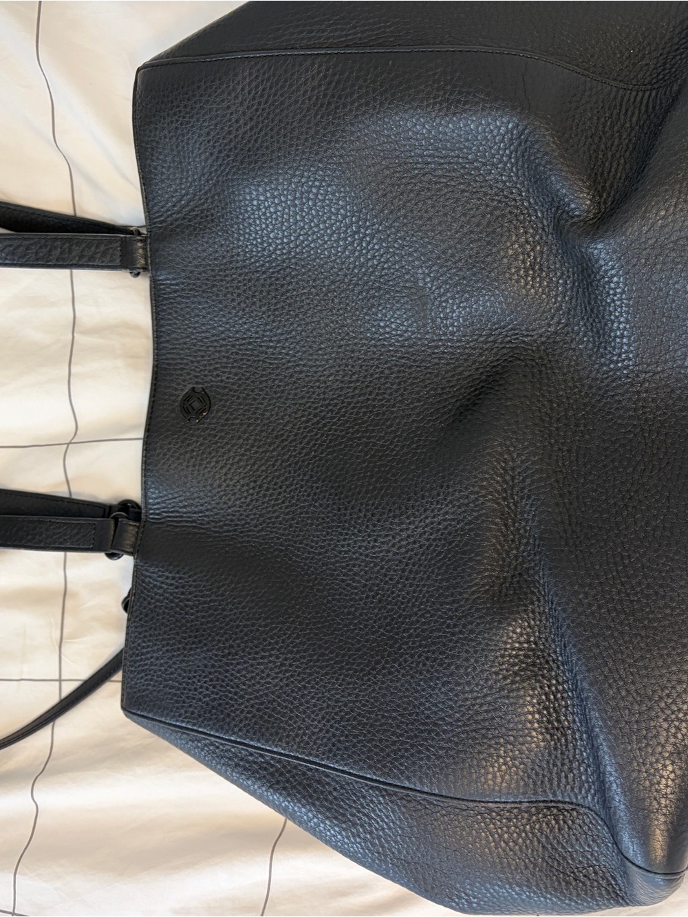 Dagne Dover Allyn Black Pebbled Tote